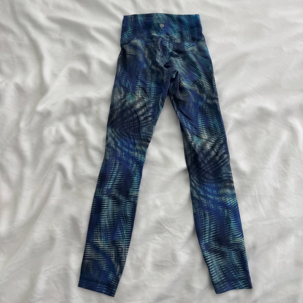 Lululemon wunder train high rise tight 25” in shapeshifter flux blue multi - Picture 5 of 6
